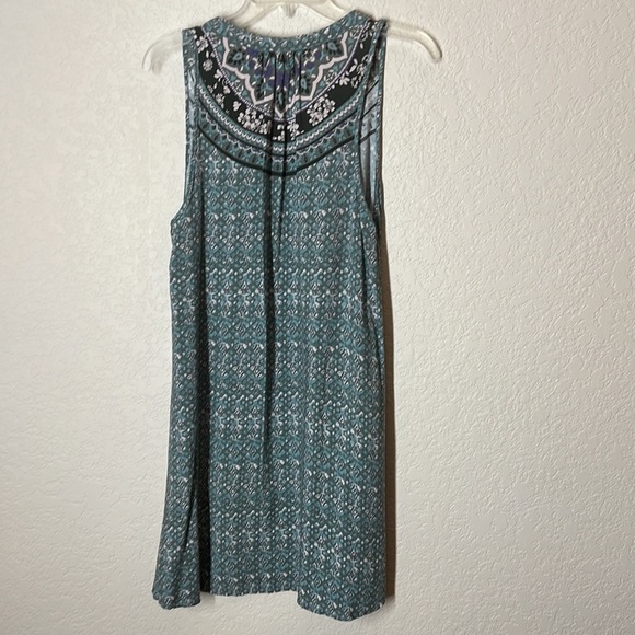 O’Neill Gemma Woven Boho Tank Dress. Agave green. Sz L. Mixed print floral. EUC. - Picture 6 of 6